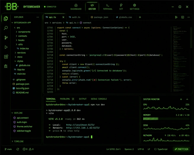 ByteBreaker Interface